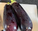 A picture of step 1 of Aubergine and potato curry:
(Aloo Baingan).