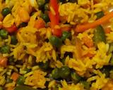 A picture of step 6 of Stir fried vegetable rice.