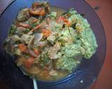 A picture of step 6 of Vegetable mukimo+ meat stew #authors marathon.