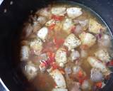 A picture of step 1 of Vegetable plantain porridge.