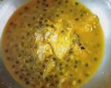 A picture of step 1 of Passion fruit squash.