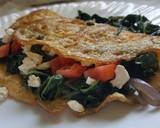 A picture of step 9 of Spinach Tomato & Feta Omelette.