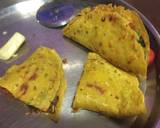 A picture of step 5 of Vegetables stuffed besan chilla.