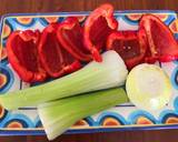 A picture of step 4 of Beef Casserole with veges (leeks,cabbage,celery tomato,capsicum).