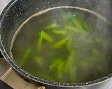 A picture of step 2 of Japanese Kale Miso Soup.