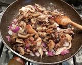 A picture of step 3 of Chicken,mushroom veggies(serve with your rice choice).