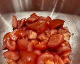 A picture of step 1 of Simple Tabbouleh / parsley & tomato salad.