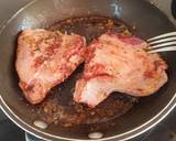 A picture of step 1 of Beef fillet in creamy mushroom and gorgonzola sauce.