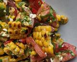 A picture of step 6 of Brighten-up-your-day Mexican corn + tomato salad.